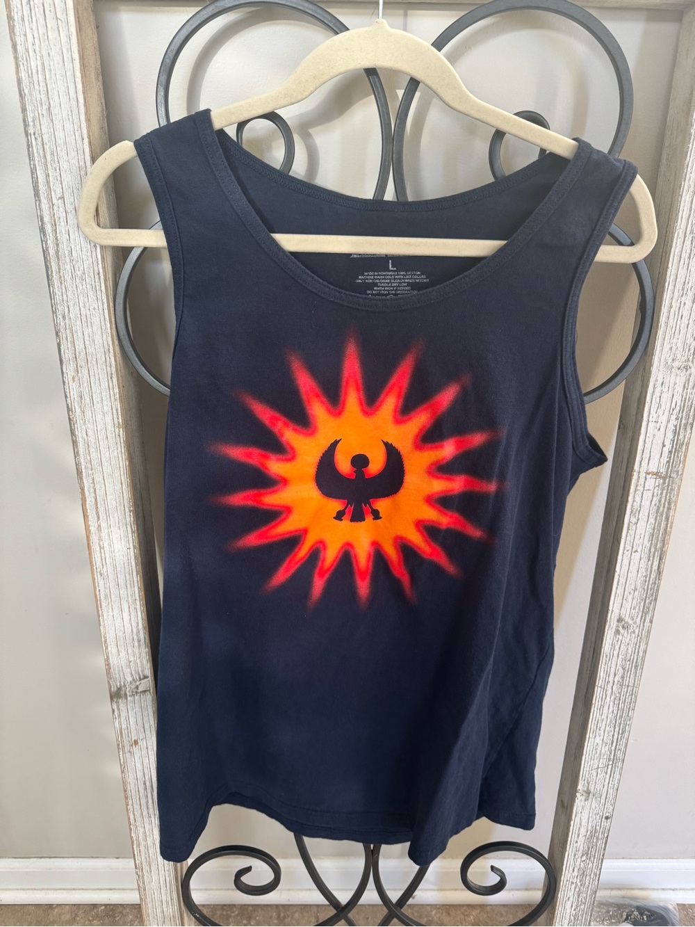 Earth Wind & Fire Ceremony of Roses Large Tank Top Phoenix Sunburst Graphic